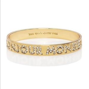 ✨Kate Spade “Bonjour Monsieur” Gold Bangle